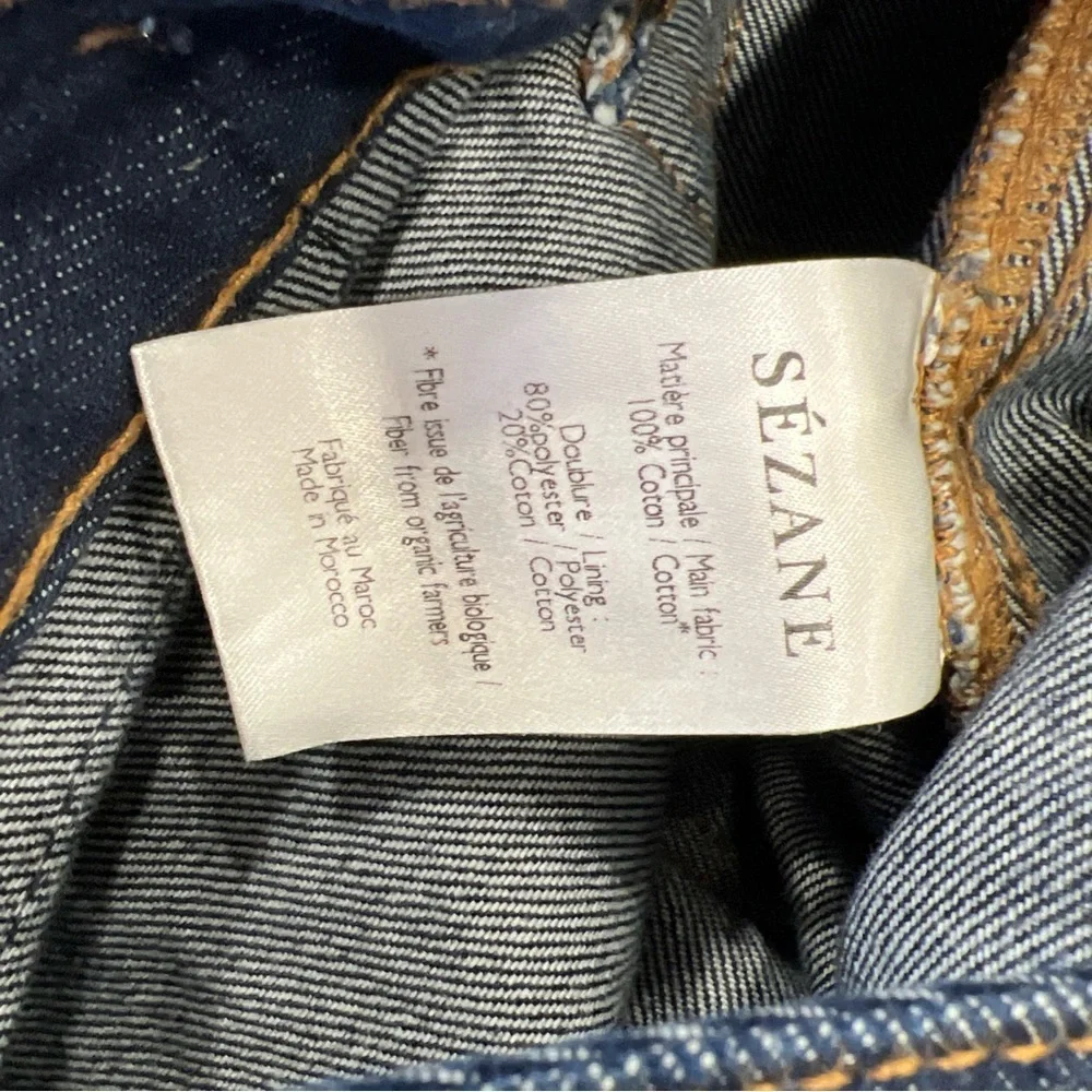 Sezane Brut Sexy Straight Leg Denim Jeans Women’s 27 Dark Wash Slim Fit